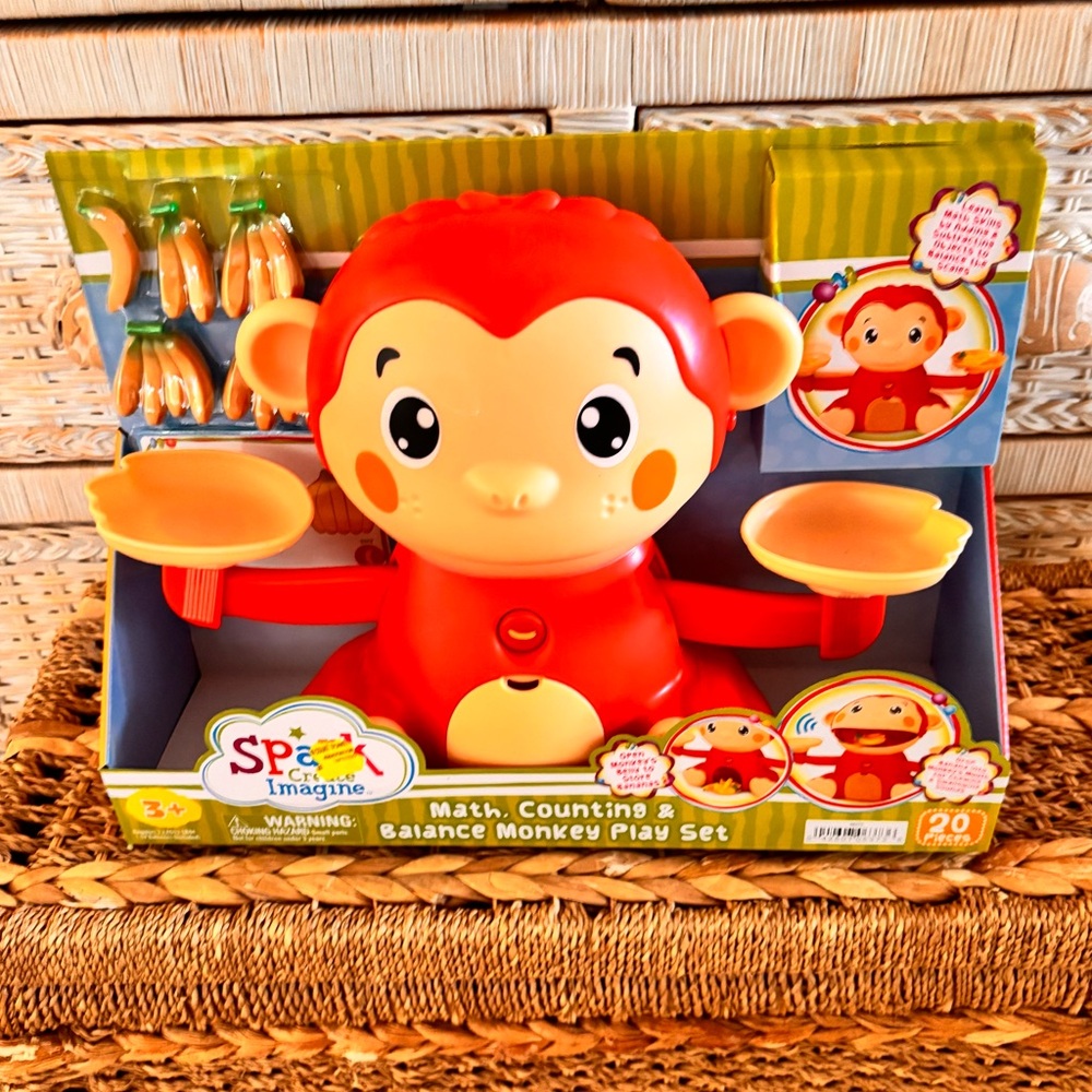 NEW Monkey Create, Imagine, Math Learning Toy